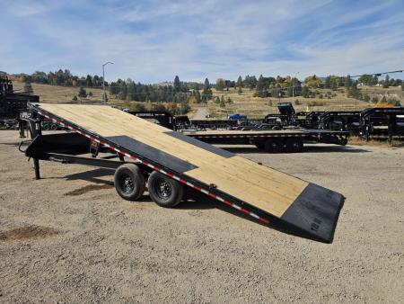 New 2027 Iron Bull 24' 14K Gooseneck Deckover Tilt Trailer