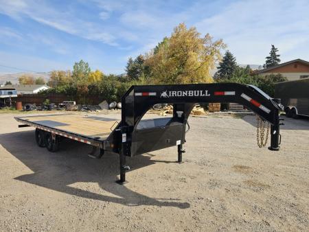 New 2027 Iron Bull 24' 14K Gooseneck Deckover Tilt Trailer