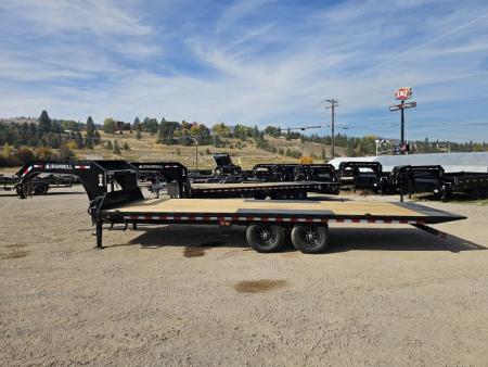 New 2027 Iron Bull 24' 14K Gooseneck Deckover Tilt Trailer