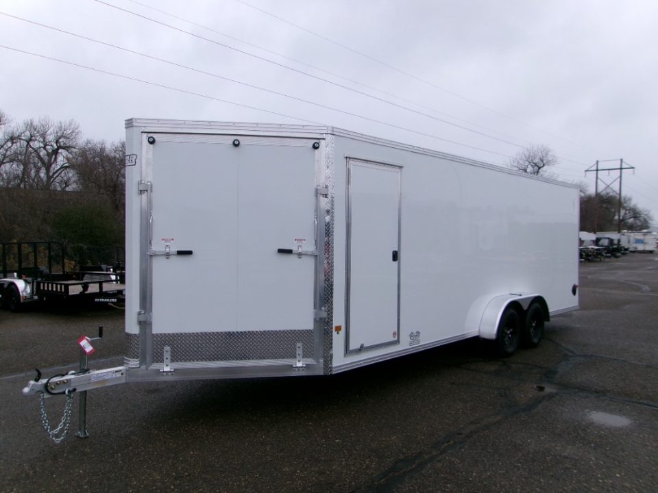 New 2026 E-Z Hauler EZES7X22XLTP-LMSD25 Snowmobile Trailer