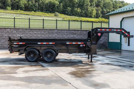 New PJ Trailers 14' Gooseneck Dump (DL)