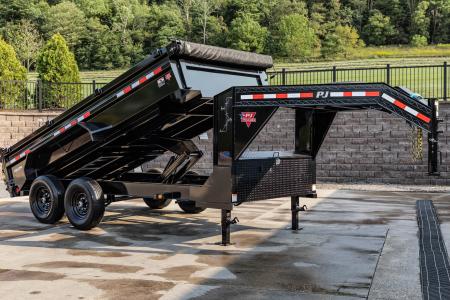 New PJ Trailers 14' Gooseneck Dump (DL)