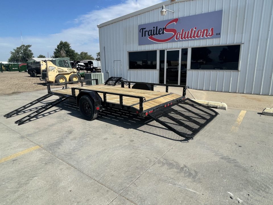 New 2027 PJ Trailers 14' x 83" With ATV Ramps Utility Trailer