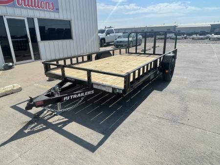 New 2027 PJ Trailers 14' x 83" With ATV Ramps Utility Trailer