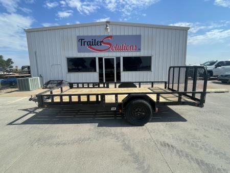 New 2027 PJ Trailers 14' x 83" With ATV Ramps Utility Trailer