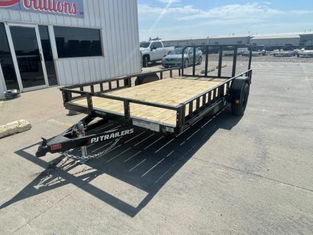 New 2027 PJ Trailers 14' x 83" With ATV Ramps Utility Trailer