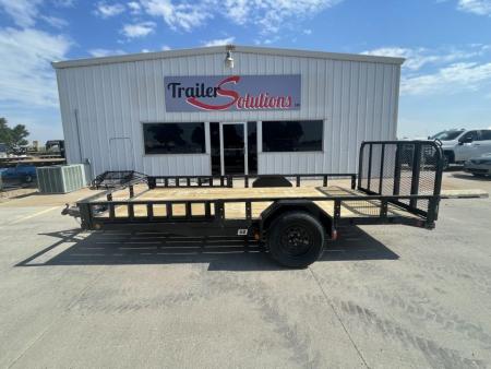 New 2027 PJ Trailers 14' x 83" With ATV Ramps Utility Trailer