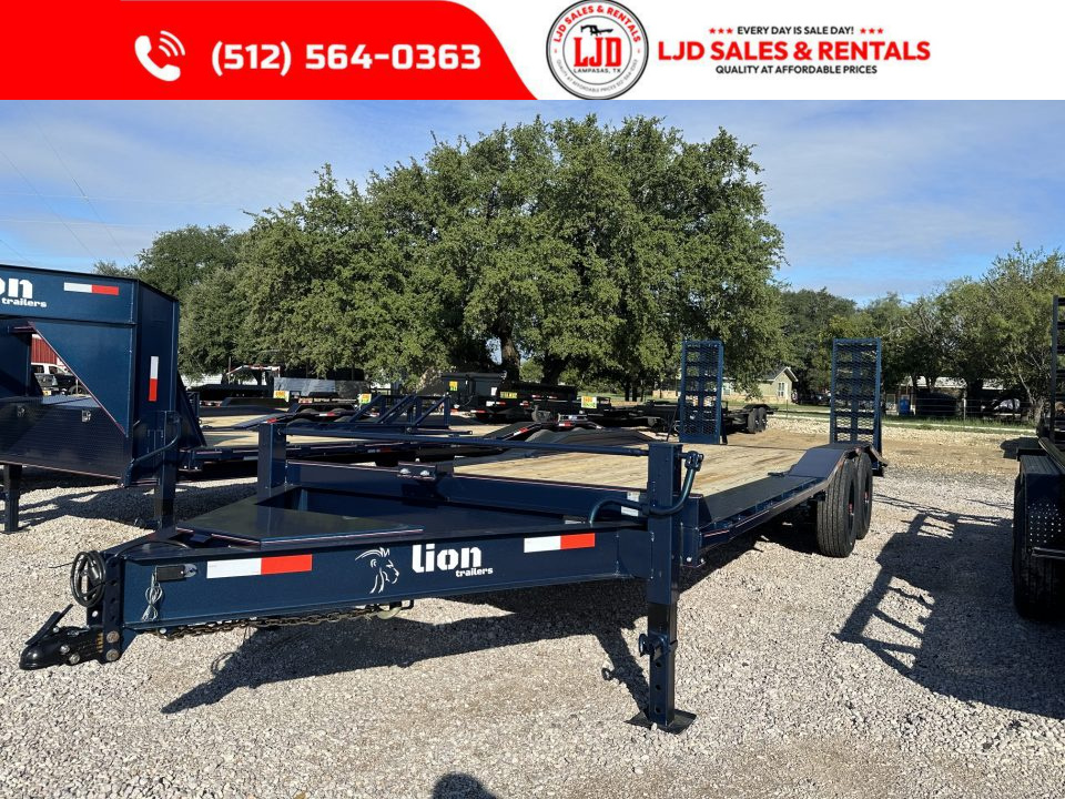 New 2026 Lion - 102" X 24' Drive Over Fender Trailer - 16K GVWR