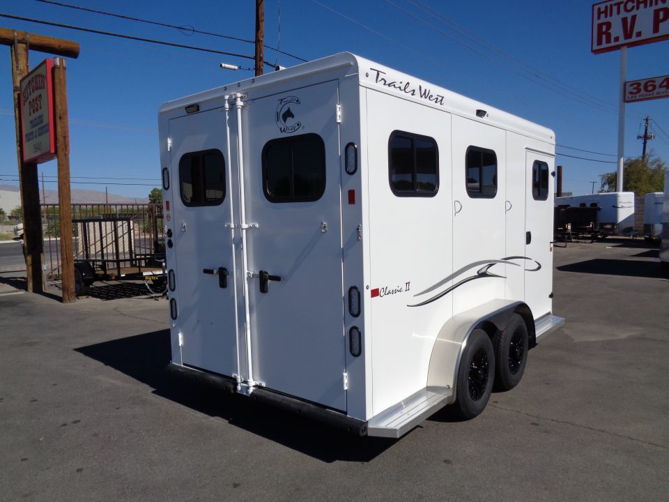 New 2027 Trails West * Classic II 2H SL * 2-Horse Slant Load Horse Trailer w/ Warm Blood Package