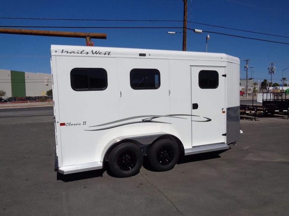 New 2027 Trails West * Classic II 2H SL * 2-Horse Slant Load Horse Trailer w/ Warm Blood Package