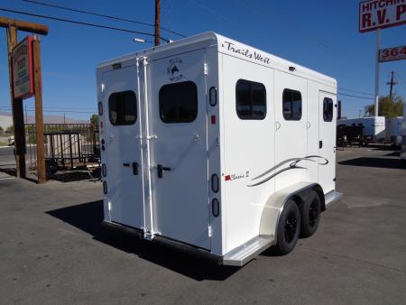 New 2027 Trails West * Classic II 2H SL * 2-Horse Slant Load Horse Trailer w/ Warm Blood Package