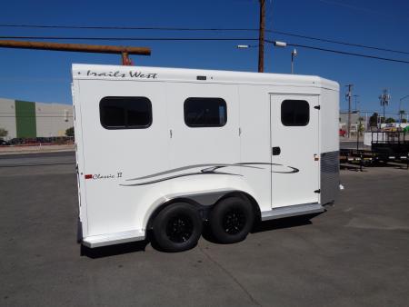 New 2027 Trails West * Classic II 2H SL * 2-Horse Slant Load Horse Trailer w/ Warm Blood Package