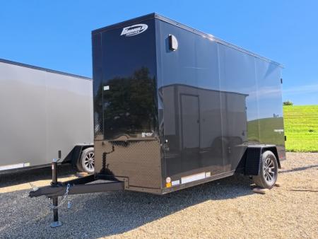 New 2027 Formula Trailers 6 x 12 x 6'6  Traverse Flat Top V-Nose with 3K GVWR , Black Aluminum Wheel Assembly, 16  OC Crossmembers ,Rear Flare w/LED Loading Lights Cargo / Enclosed Trailer
