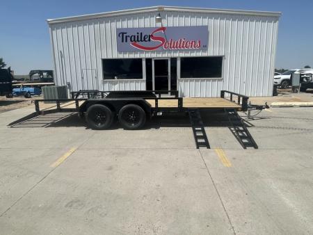 New 2027 PJ Trailers 16' X 83" With ATV Ramps Utility Trailer