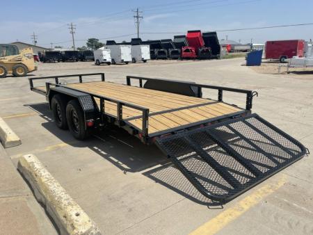 New 2027 PJ Trailers 16' X 83" With ATV Ramps Utility Trailer