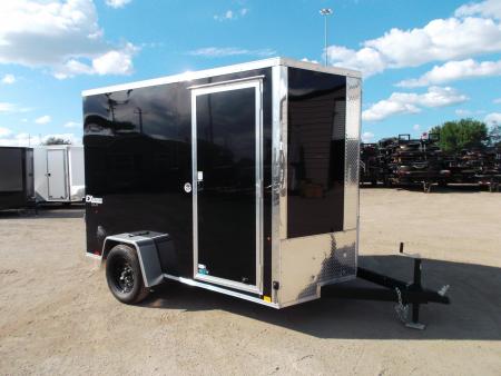 New 2027 Cargo Express 6X10 Cargo Trailer / Enclosed Trailer / 6'6  Interior / Ramp / 36  RV Door / .080 Black Screwless Exterior