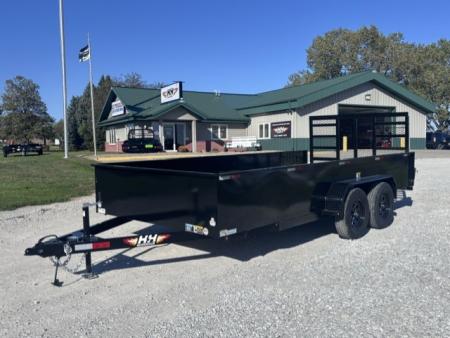 New 2027 H&H Trailers 82x16 Solid Side Utility Trailer, 7K Tandem