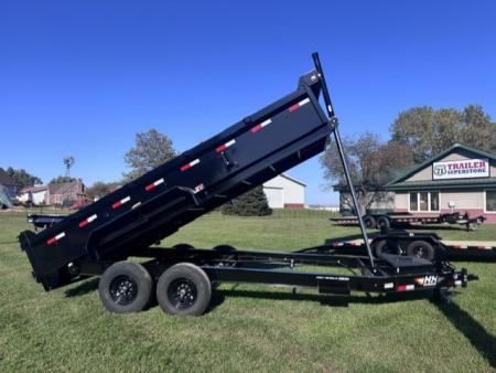 New 2027 H&H Trailers 83 x 16 Telescopic I-Beam Dump Bumper Pull 14K
