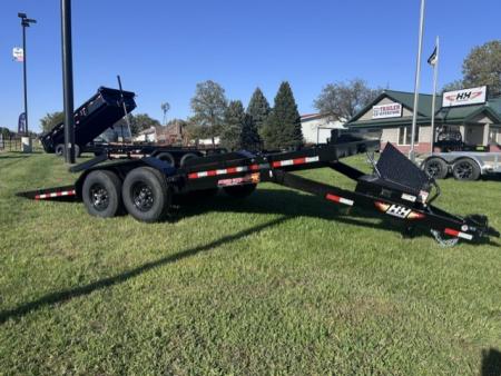 New 2027 H&H Trailers 82x20 Electric Tilt Speed Loader Car Hauler Trailer, 14k