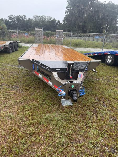 New 2027 Diamond C DEC208 Flatbed Trailer; Engineered Beam Deck Over Trailer; 24’x102”; ABS Brakes;