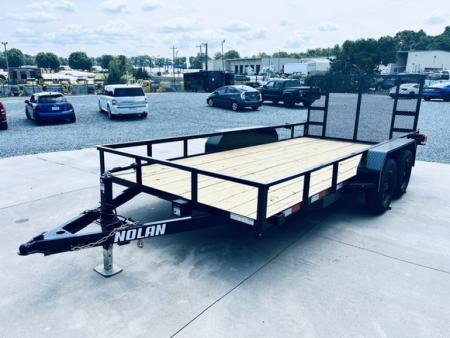 New 2027 Nolan 7X16 7K E Landscape Utility Trailer