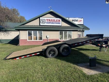 New 2027 H&H Trailers 82x22 Electric Tilt Speed Loader Car Hauler Trailer, 14k