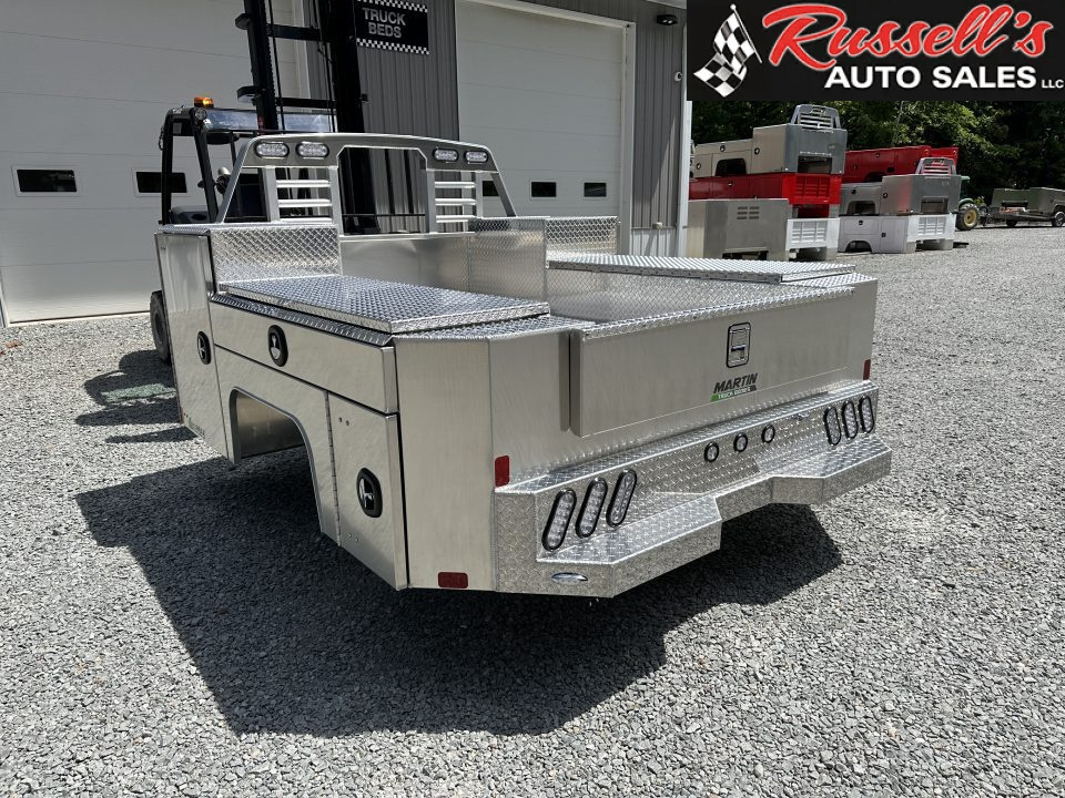 New Martin Truck Bodies Aluminum Gooseneck Service Body DRW 8' Diamond Tread * Clear Lens * Back Window CutOut Gooseneck Bodies