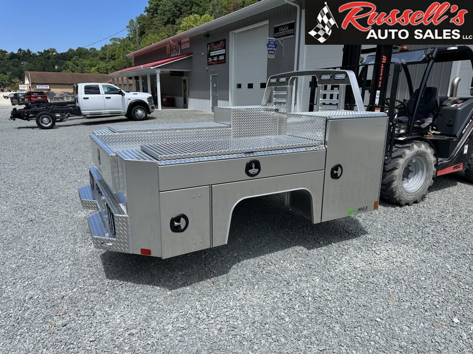 New Martin Truck Bodies Aluminum Gooseneck Service Body DRW 8' Diamond Tread * Clear Lens * Back Window CutOut Gooseneck Bodies