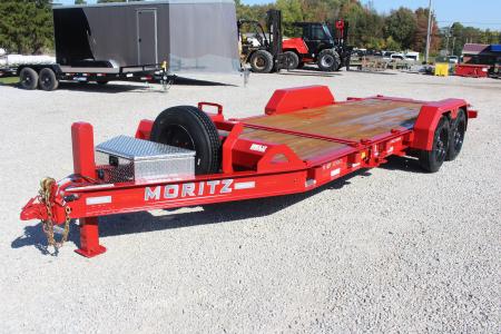 New 2026 Moritz 7' x 16' + 4' Low Pro - Gravity Tilt - Tilt Trailer - 16000# GVW
