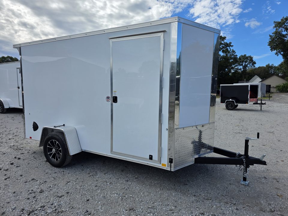 New 2027 Formula Trailers 6x12 6'6 INSIDE 080 SCREWLESS EXTERIOR ramp door ALUMINUM WHEELS Cargo / Enclosed Trailer