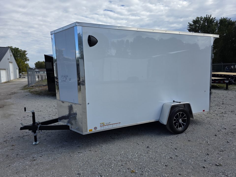 New 2027 Formula Trailers 6x12 6'6 INSIDE 080 SCREWLESS EXTERIOR ramp door ALUMINUM WHEELS Cargo / Enclosed Trailer