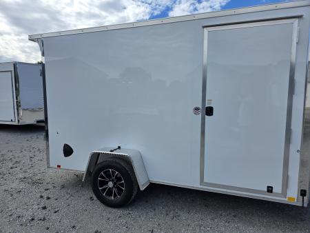 New 2027 Formula Trailers 6x12 6'6 INSIDE 080 SCREWLESS EXTERIOR ramp door ALUMINUM WHEELS Cargo / Enclosed Trailer