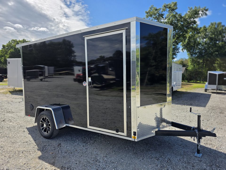 New 2027 Formula Trailers 6x12 6'6 INSIDE 080 SCREWLESS EXTERIOR ramp door ALUMINUM WHEELS Cargo / Enclosed Trailer