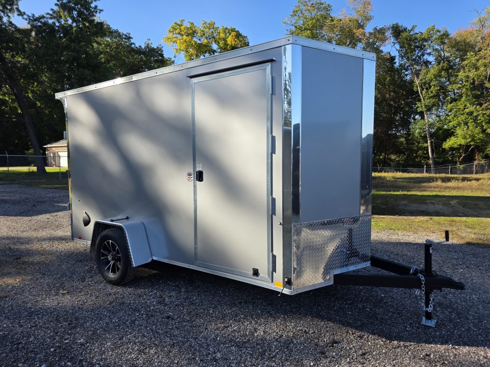 New 2027 Formula Trailers 6x12 6'6 INSIDE 080 SCREWLESS EXTERIOR ramp door ALUMINUM WHEELS Cargo / Enclosed Trailer