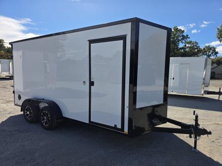 New 2027 Formula Trailers 7x16 7' INSIDE 080 SCREWLESS BLACKOUT ALUM WHEELS SXS UTV GOLFCART Cargo / Enclosed Trailer