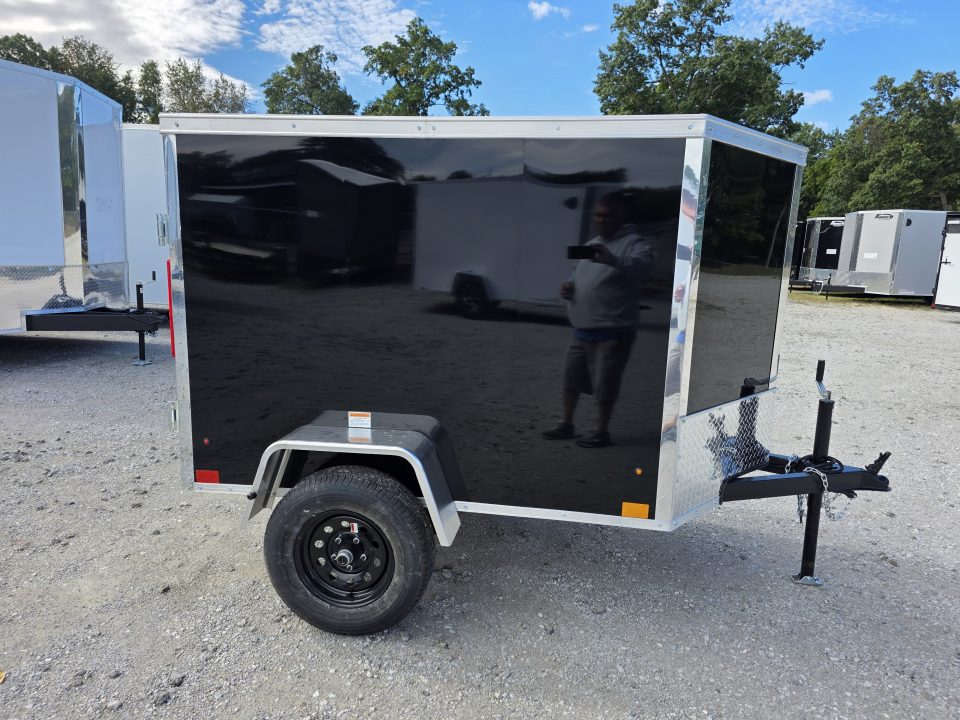 New 2027 Cross Trailers 4X6 4 X 6 SWING DOOR Cargo / Enclosed Trailer