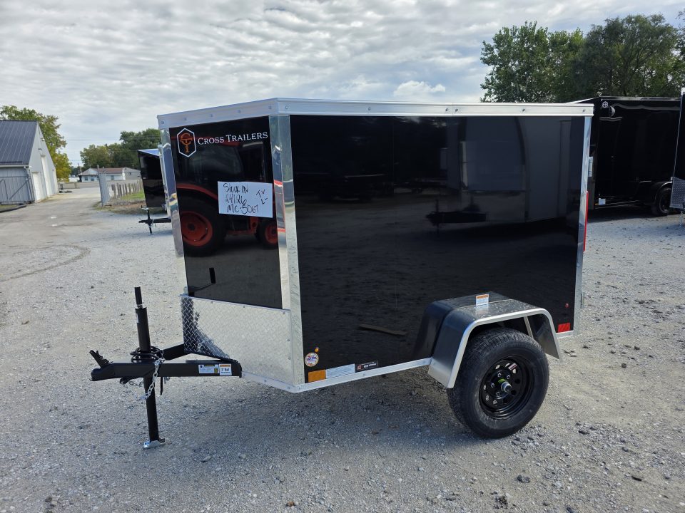 New 2027 Cross Trailers 4X6 4 X 6 SWING DOOR Cargo / Enclosed Trailer