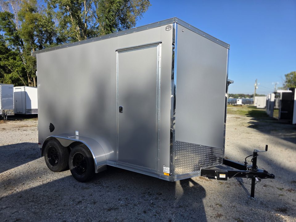 New 2027 US Cargo 6.5X12 TANDEM AXLE POLY 080 SCREWLESS 7' INSIDE DRINGS SXS UTV GOLFCART MOWER 7K GVWR Cargo / Enclosed Trailer