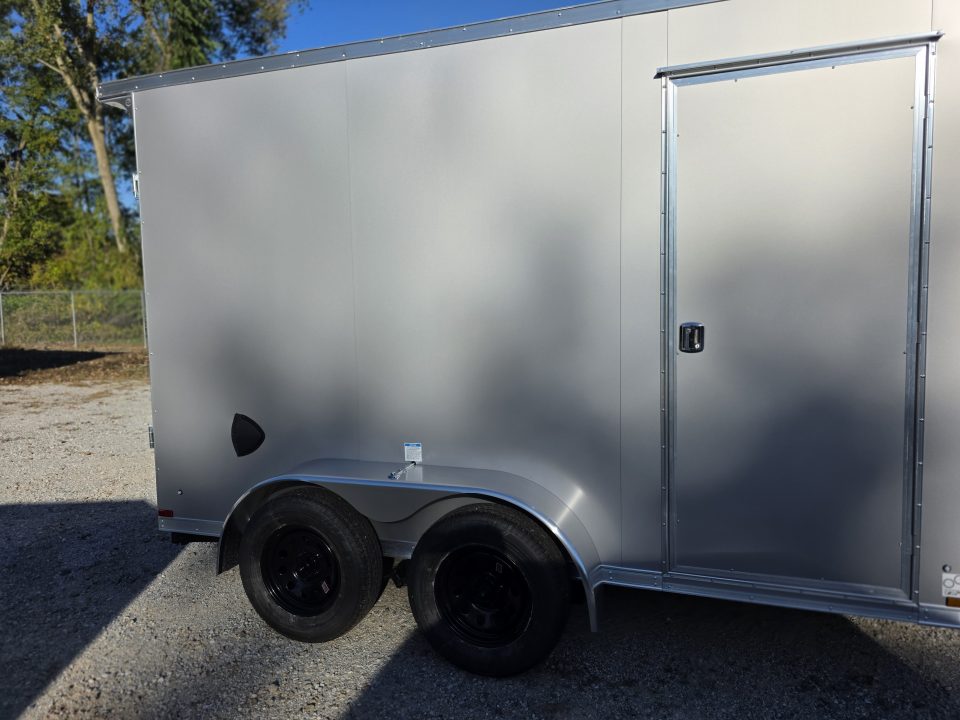 New 2027 US Cargo 6.5X12 TANDEM AXLE POLY 080 SCREWLESS 7' INSIDE DRINGS SXS UTV GOLFCART MOWER 7K GVWR Cargo / Enclosed Trailer