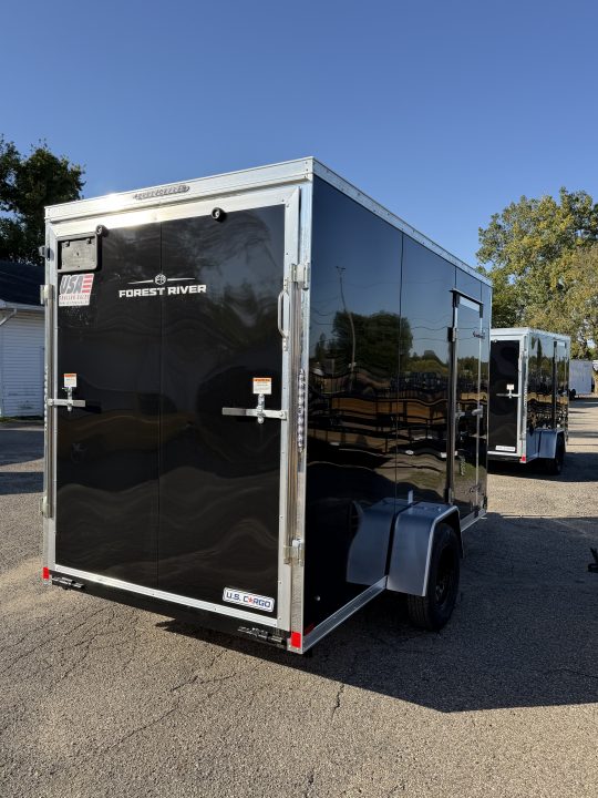 New 2027 US Cargo 6 x 12 Enclosed Trailer Ramp Door with 7FT INTERIOR - Screwless Exterior w/Upgraded Option