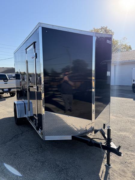 New 2027 US Cargo 6 x 12 Enclosed Trailer Ramp Door with 7FT INTERIOR - Screwless Exterior w/Upgraded Option