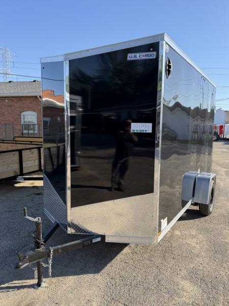 New 2027 US Cargo 6 x 12 Enclosed Trailer Ramp Door with 7FT INTERIOR - Screwless Exterior w/Upgraded Option