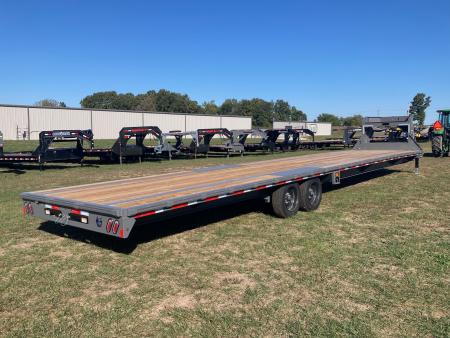 New 2027 Diamond C Trailers 102x40 TANDEM 12K GN W/ SLIDE IN RAMPS, RATCHET RAIL AND TORQUE TUBE Flatbed Trailer