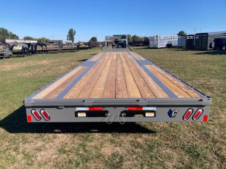 New 2027 Diamond C Trailers 102x40 TANDEM 12K GN W/ SLIDE IN RAMPS, RATCHET RAIL AND TORQUE TUBE Flatbed Trailer