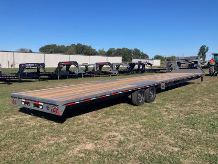 New 2027 Diamond C Trailers 102x40 TANDEM 12K GN W/ SLIDE IN RAMPS, RATCHET RAIL AND TORQUE TUBE Flatbed Trailer