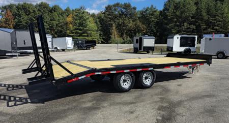 New 8 X 20 BELMONT DECKOVER FLAT BED HIGH-QUALITY URETHANE PAINT PRIMER & TOP COAT 2027 5200# AXLES