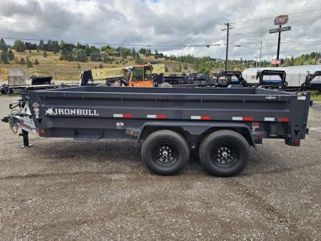 New 2027 Iron Bull 7x14 15k Low-Pro Dump Trailer