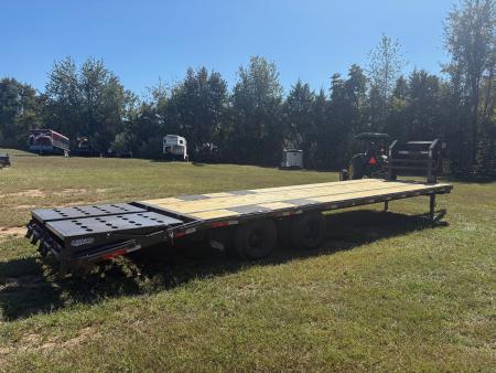 New 2027 Legend Trailers 102x30 TANDEM 22.5K GN W/ TORQUE TUBE & MAX RAMPS Flatbed Trailer
