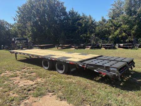 New 2027 Legend Trailers 102x30 TANDEM 22.5K GN W/ TORQUE TUBE & MAX RAMPS Flatbed Trailer