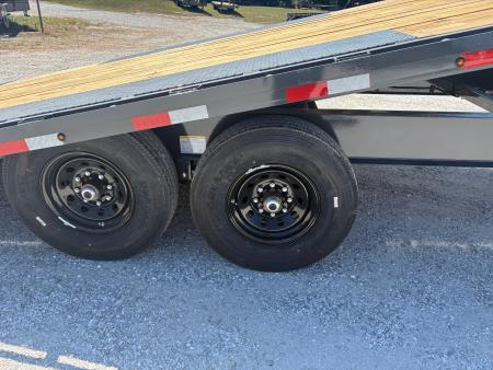 New 2027 Lamar 102x24 Tandem 14K GN Deckover Power Tilt w/ Tuff Wireless & 14 Ply Tires